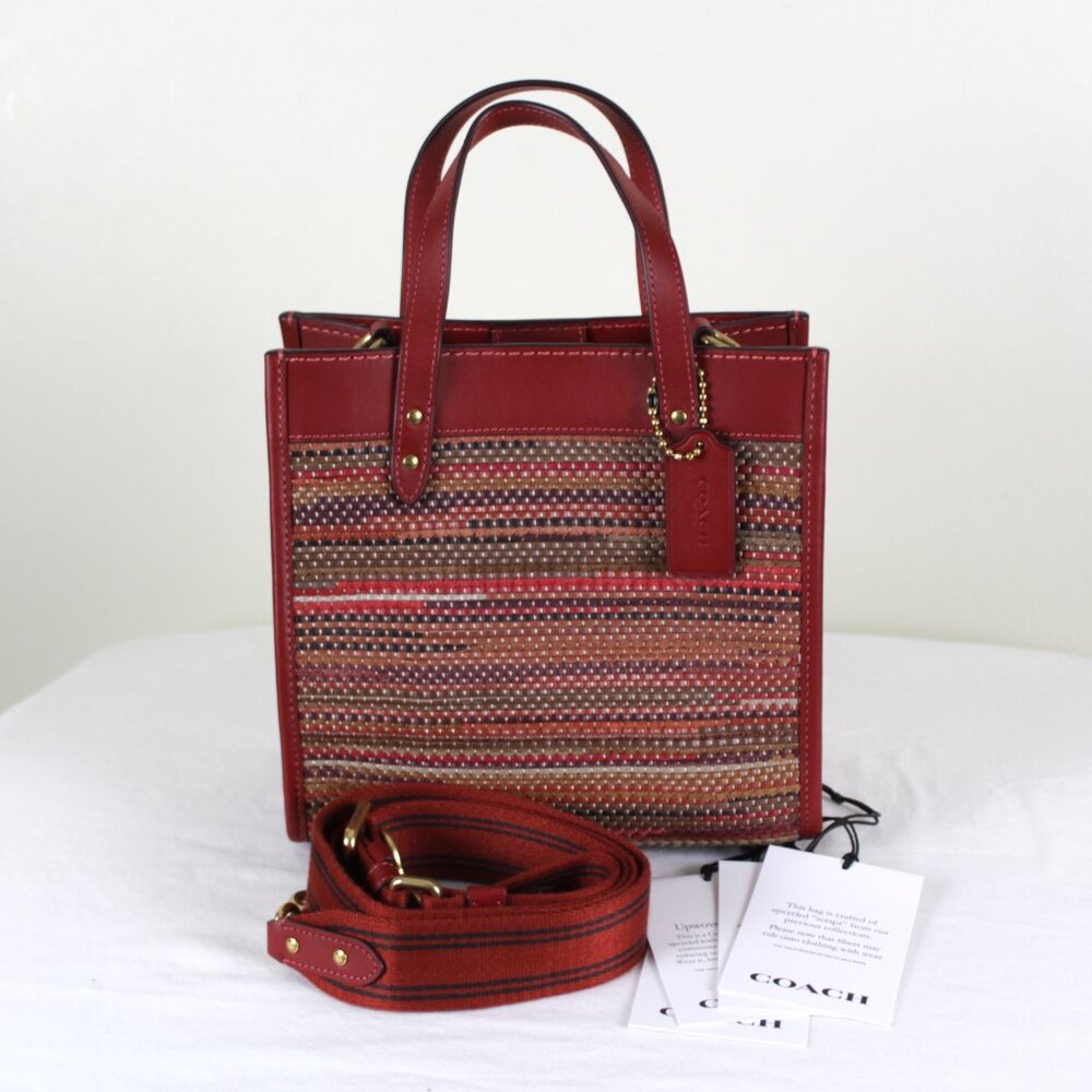 COACH Field Tote 22 in Upwoven Leather (Style #C3860) – Coach Forever Collection